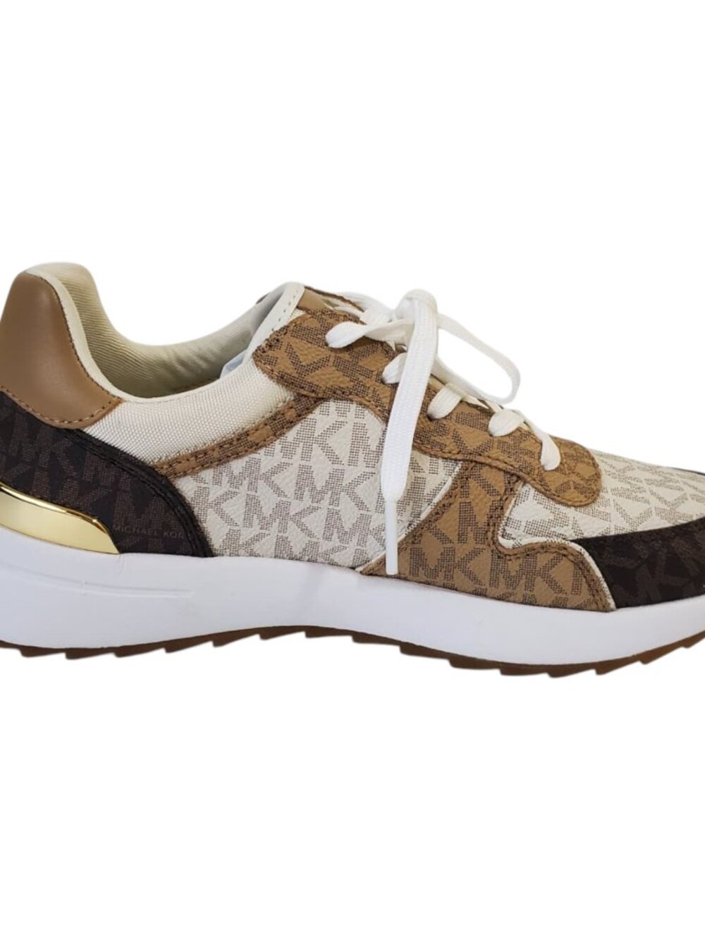 NEW MICHAEL KORS AUTHENTIC WOMEN'S CAMEL BROWN SHOES SNEAKERS SIZE 6 7 8 9 10 - Picture 11 of 12